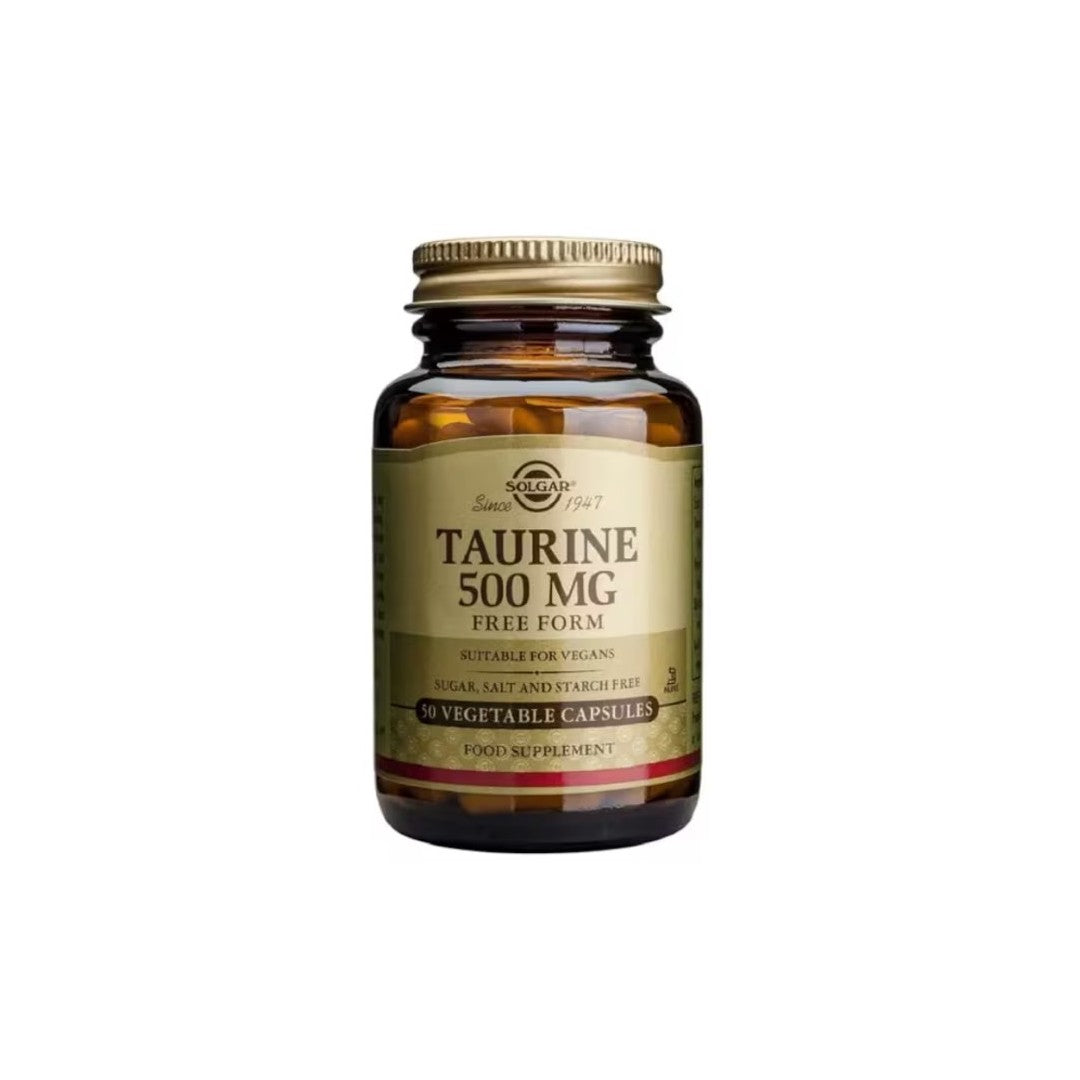 Taurin 500 mg 50 pflanzliche Kapseln Solgar